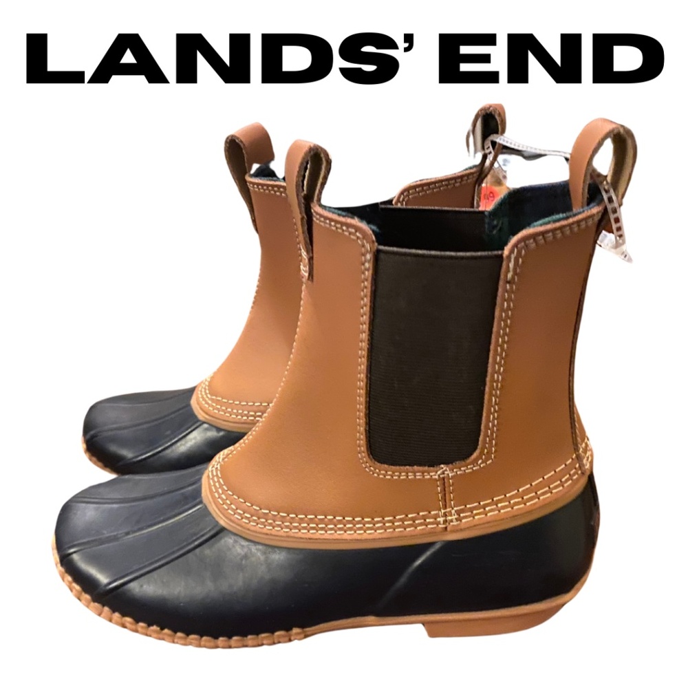 NWT Lands' End Women's Chelsea Duck Boots